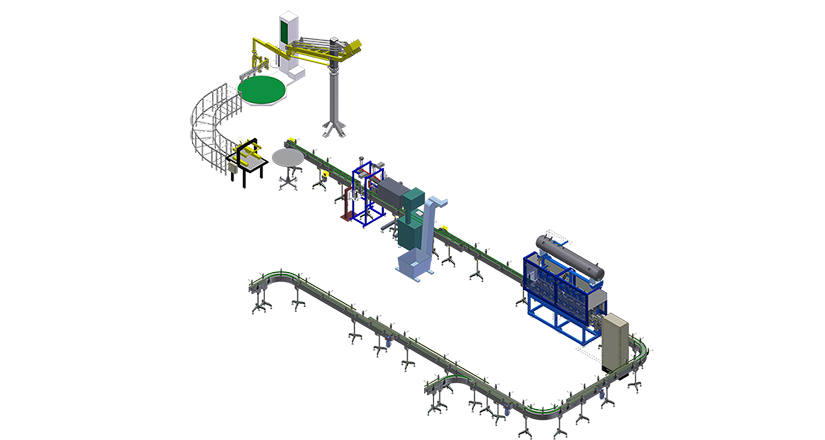 Automatic filling station of liquids in canisters 1-10 l