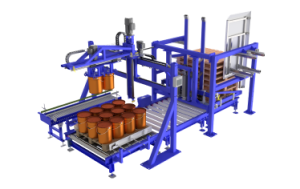 Automatic pallet and pallet stack packer